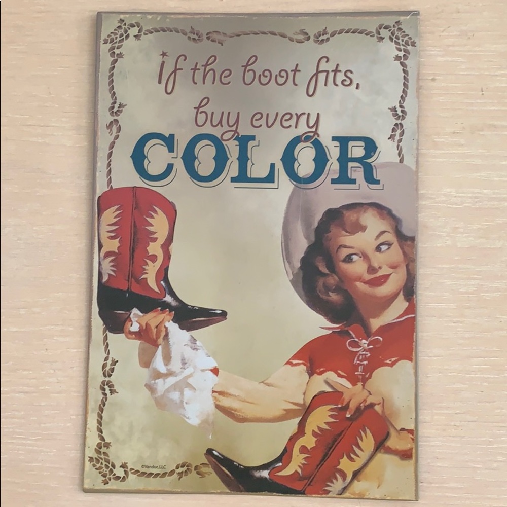 Cowgirl sign